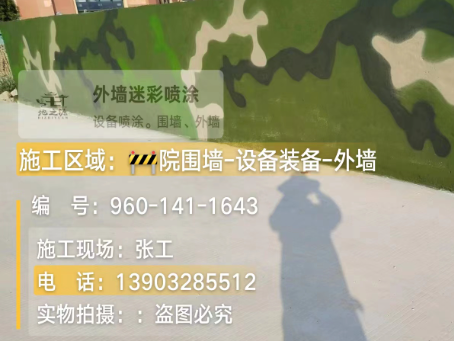 陇南 迷彩漆喷涂价格（按平方米计费）